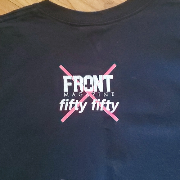 Front magazine 50 50 tshirt. Smoking girl - Picture 4 of 4